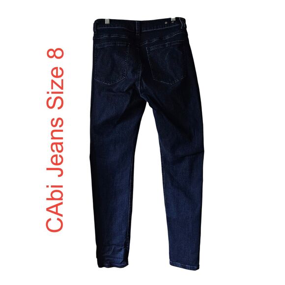 Cabi Jeans Size 8 Curvy Skinny Dark Wash Denim - Picture 1 of 6